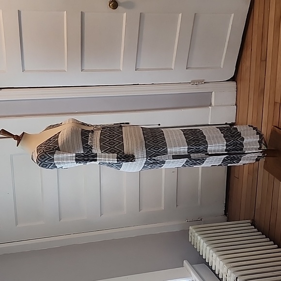 Vitamin A Chevron Maxi Swim Cover-up, Size S - Picture 9 of 14